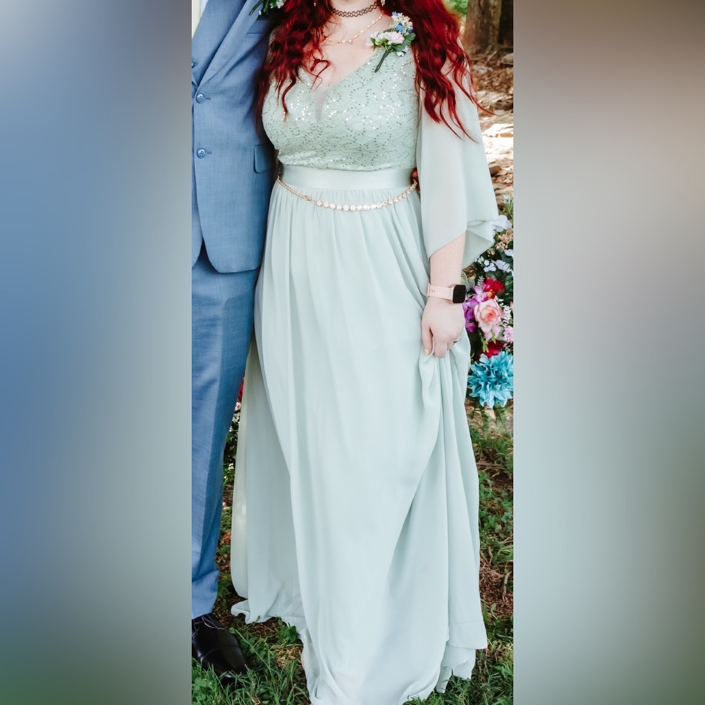 Miusol mint green formal dress, bridesmaid dress, prom dress